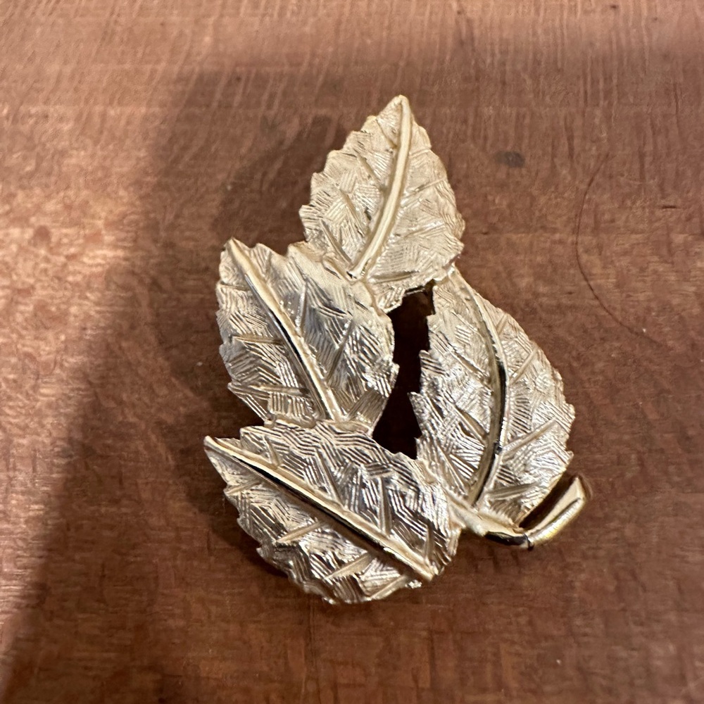 Gold Leaf Brooch
